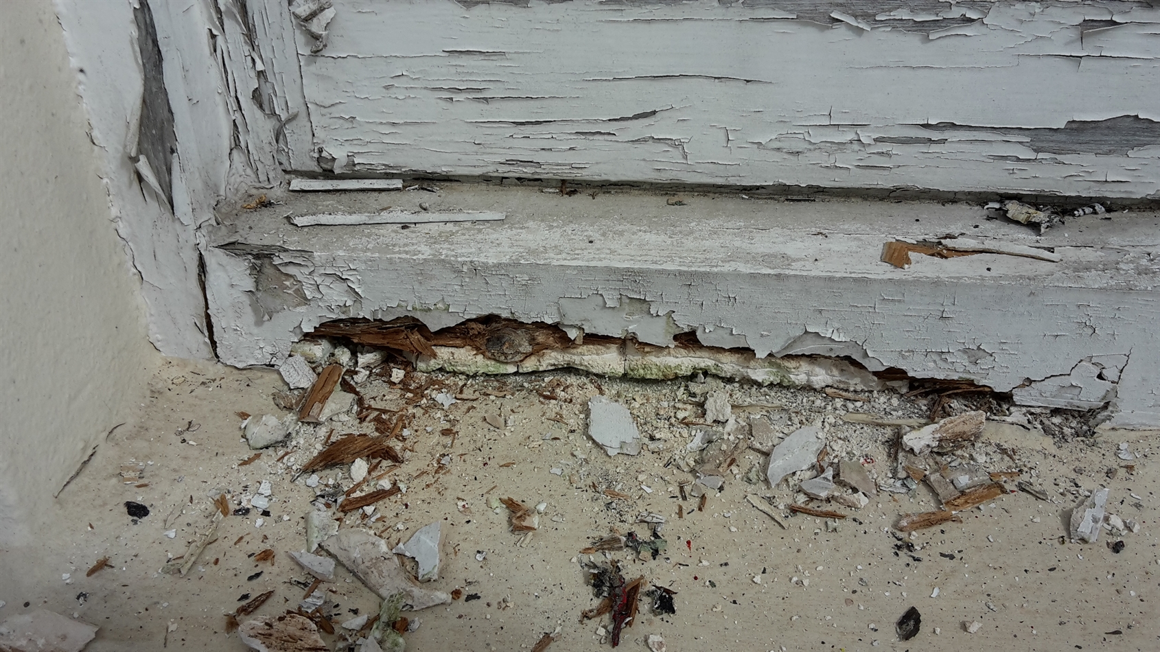The sill next door.