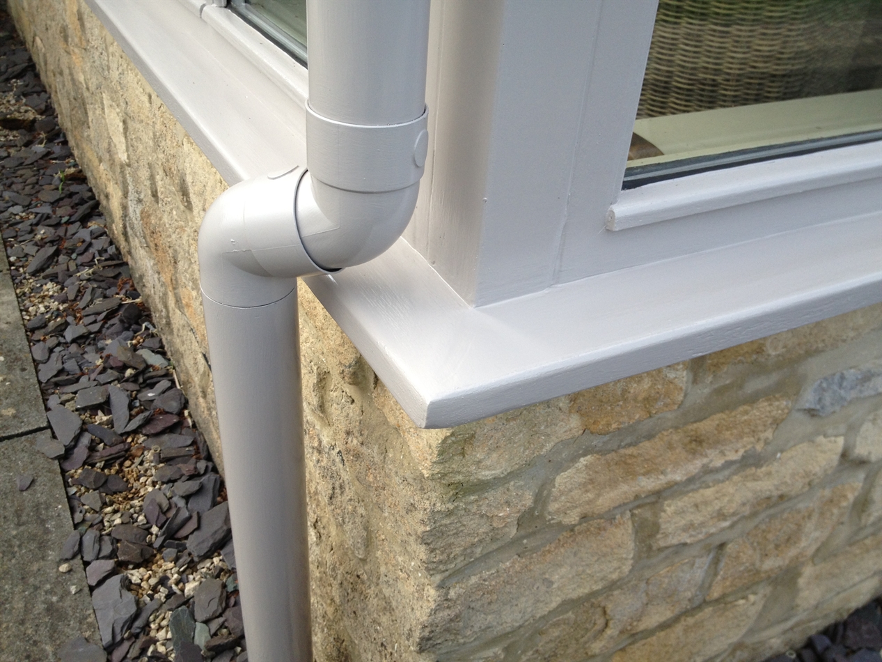 Corner of sill decorated.